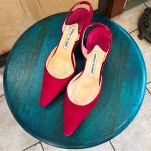 Red Manolo Blahnik Heels